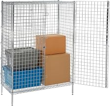 Chrome, Security Shelving Unit, 36W X 24D X 66H