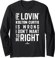 If Loving Kolton Curtis Prospect Baseball Fan Gear Long Sleeve T-Shirt