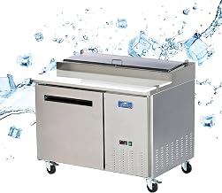 Arctic Air APP48R 47.5" Single Door Refrigerated Pizza Prep Table, Stainless Steel, 115v