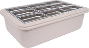 Carlisle FoodService Products CM104902 Coldmaster 6" Deep Insulated Food Pan with Organizer, Full-Size, White