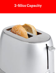2-Slice Multi-Function Toaster by Betty Crocker – 2-Slice, Stainless Steel, Silver, Model BC-4621S