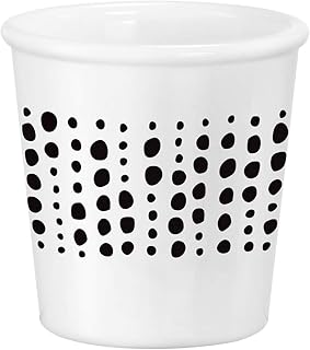 Bormioli Rocco Caffeino Cup, Opal Glass (No Handle) with Sfere Design, Set of 12, 3.25 oz, clear