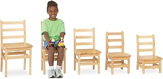 Jonti-Craft 5912JC KYDZ Ladderback Chair, 12" Height