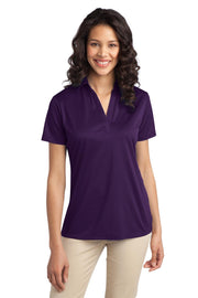 Women's Silk Touch Performance Polo Bright Purple by Port Authority – Large, Polyester, Bright Purple, Model SNM-721314