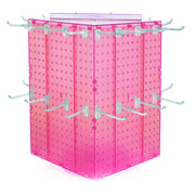 Azar Displays Pegboard + Hooks / Pink / 14 inches (W) x 14 inches (D) x 21 inches (H) Display Racks