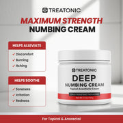 Maximum Strength Numbing Cream: Numbing Cream for Discomfort by Treatonic – 1.7 Ounce (50 g), Black-b, Model SV-Q3ZO-JC9S