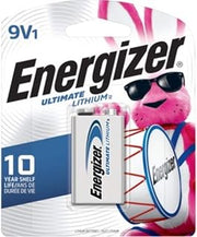 Energizer L522BP Ultimate Lithium Battery, 9-Volt - Quantity 6