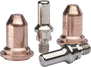 Lincoln Electric Replacement Plasma Cutter Electrodes and Nozzles Set - fits Plasma 20, 4-Piece Set, Model Number KH652