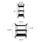40 1/2" x 19 3/4" x 37 7/8" by Thunder Group – Polypropylene / ALUMINUM, Kd, Silver, Model PLBC4019B