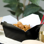SCT ChampPak™ Disposable Takeout Black Meal Tray w/Lid (160 Quantity) by SOUTHERN CHAMPION TRAY – 7-3/4" x 5-1/2" x 3-1/2", Cardboard, Black, Pack of 160, Model 0784