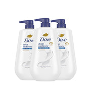 Body Wash Deep Moisture 30.6 oz Pump 3 Pack by Dove – 30.6 Fl Oz (Pack of 3), White, Pack of 3, Model 10011111045481