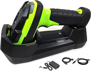 Zebra Technologies Zebra DS3678-HP Cordless Rugged Barcode Scanner | High Performance (Standard Range) | 2D/1D/QR Code Scanner | Wireless Bluetooth | Complete Kit with Cradle Included (Renewed)