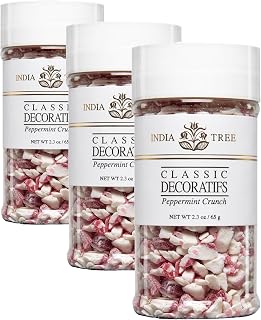 India Tree Peppermint Crunch Decoratifs, 2.3 Ounce (Pack of 3)
