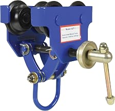 Vestil QIT-1 Steel Quick Install Manual Trolley 6-3/4 in. x 11-3/4 in. x 10-1/4 in. 1000 Lb. Capacity Blue