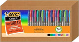 BIC Cristal Xtra Bold Ballpoint Pens, Bold Point 1.6mm, Pack of 240
