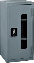 Global Industrial Clear View Wall Storage Cabinet with Locking Recessed
