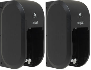 Compact 2-Roll Vertical Coreless High-Capacity Toilet Paper Dispenser by GP PRO () by Georgia-Pacific – 1 Count (Pack of 2), Plastic, עשן, Pack of 2, Model 56790A