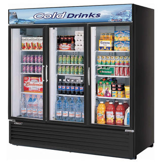 Refrigerated Merchandiser Three-Section 72 Cu Ft. by Turbo Air – 59.5 cubic_feet, White, Model TGM-72RSB