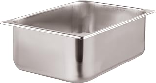PADERNO World Cuisine Stainless Steel Ice Cream Container, Gray