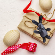 Ball Garland Glass Plush Rabbit Gift Rabbit Doll Decoration Pendant Easter Decoration Hangs Mini Valentine Gnomes (Dark Gray by Cakina – Glass