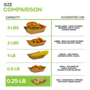 Stock Your Home 1/4 lb / 250 / 250.0 Serving Trays