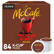 Premium Roast Coffee by McCafe – 84 Count (Pack of 1), Brown, Model 00043000064986