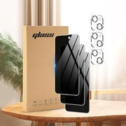 3Pack Privacy Screen Protector for iPhone 13+3Pack Camera Lens Protector,Sensor Protection,Anti Spy Tempered Glass,Dynamic Island Compatible