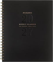 AT-A-GLANCE 2027 Planner, Weekly & Monthly, 8.5" x 11", Signature Lite, Black (YP905L0527)