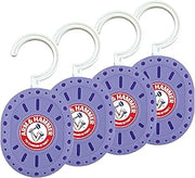 Arm & Hammer OdorBusterz ClosetMATE™, Lavender, 4 Count – Hanging Odor Absorber with Baking Soda, 360° Rotating Hook for Closets, Lockers & Storage Areas