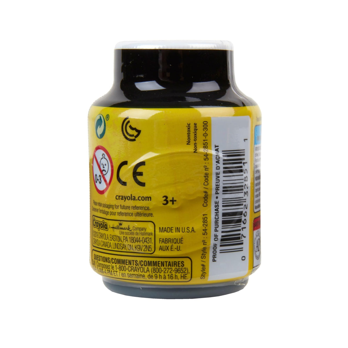 ® Washable Paint by Crayola – 1 Fl Oz (Pack of 1), Black, Model 54-2851