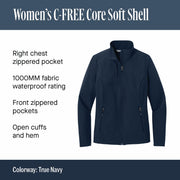 Women's Core Soft Shell Jacket by Port Authority – X-Small, Grey Steel, Model L720