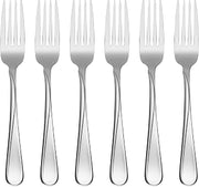 Oneida Flight Dinner Forks Silverware Set for 6, Flatware | mirror finish, dishwasher safe | cutlery set for kitchen and dining, utensil set, heavy duty, kitchen essentials