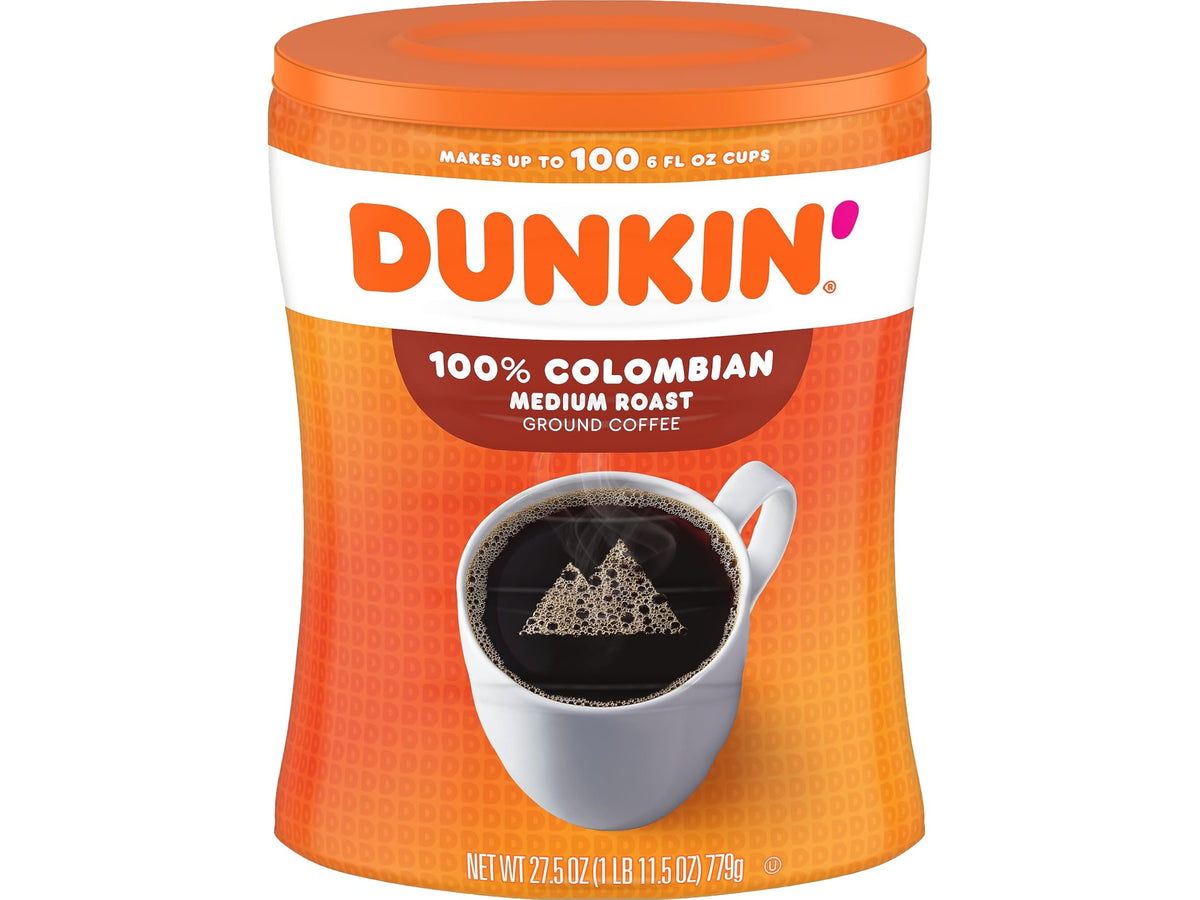 Donuts Colombian Ground Coffee by Dunkin' – 27.5 Ounce (Pack of 1), coffee, Model 8133401292