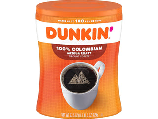 Donuts Colombian Ground Coffee by Dunkin' – 27.5 Ounce (Pack of 1), coffee, Model 8133401292