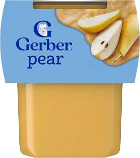 Gerber 2nd Foods Pears, 4 Ounce Tubs, 2 Count (Pack of 8)