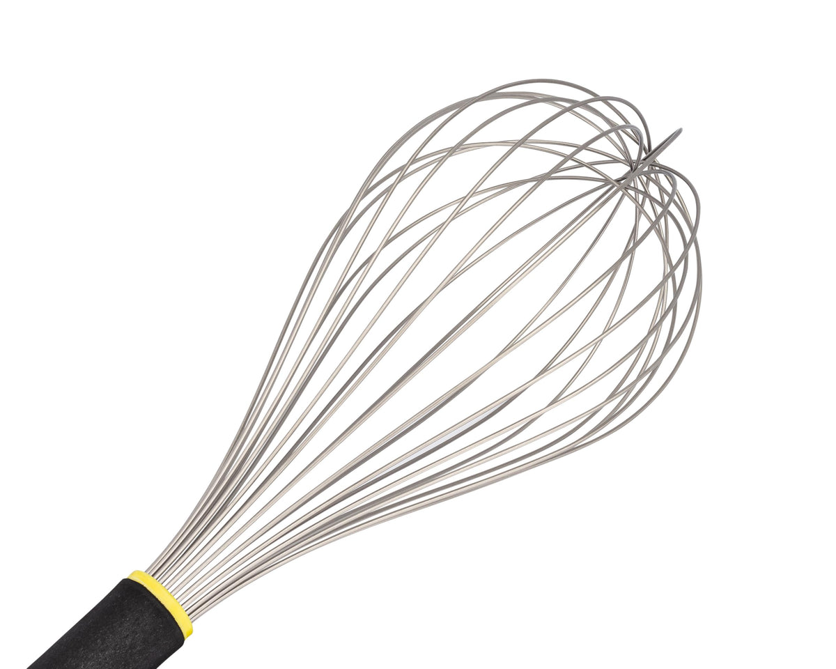 Bourgeat Egg Whisk with Exoglass® Handle by Matfer – Stainless Steel, Black, Model 111046