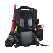 Arsenal 5843 Tool Backpack Dual Compartments by Ergodyne – Standard, Polyester, Black, Model 13743