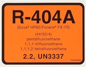 Diversitech R-404A Color Coded Refrigerant ID Label (04404)