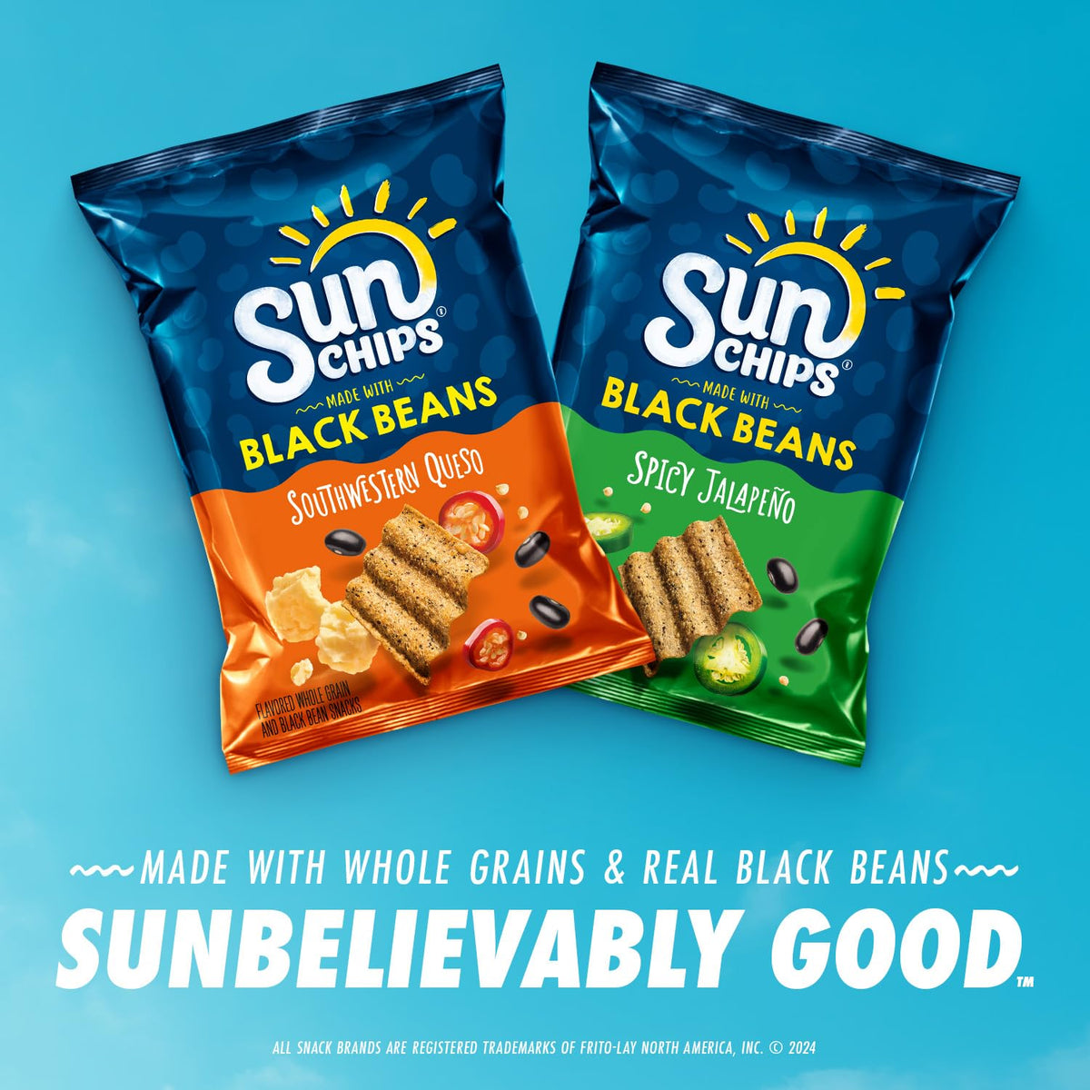 Sunchips Black Bean Variety Pack / 40 Count (Pack of 1) / Variety Chips & Crisps