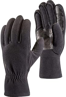 BLACK DIAMOND Midweight Windbloc Fleece Gloves, Touchscreen Compatible