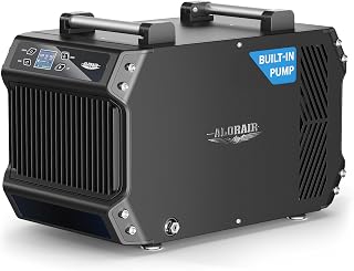 ALORAIR 180 PPD Dehumidifier with Pump for Crawl Space and Basement | Automatic Defrost, Memory Start, Up to 2,300 Sq. Ft., with Drain Hose, cETL Listed, for Commercial Use