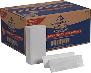 GP Georgia-Pacific Professional Series Premium 2-Ply Multifold Paper Towels by GP PRO, White, 2344214, 150 Towels Per Pack, 16 Packs Per Case