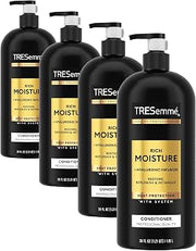 TRESemmé Rich Moisture Moisturizing Conditioner with Pump for Dry Hair Formulated With Pro Style Technology 39 Fl Oz (Pack of 4)