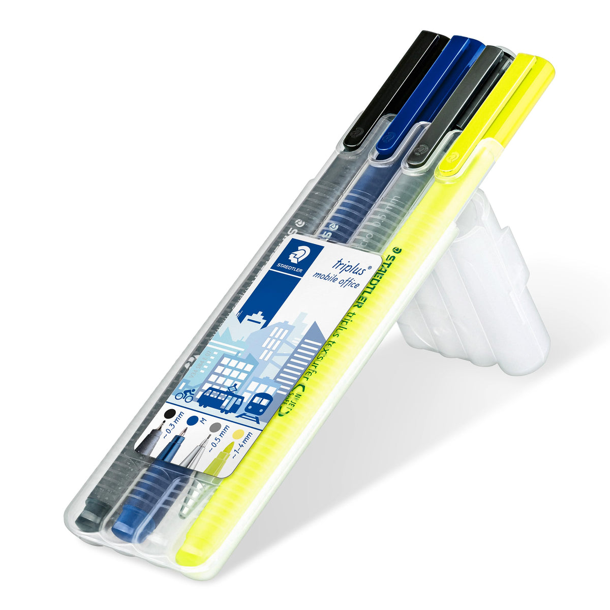 Triplus Mobile Office by STAEDTLER – 1 Count (Pack of 1), Plastic, Multicoloured, Model 34 SB4 ST