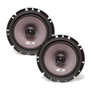 6 1/2" 2 Way Coaxial Speakers (Pair) by Alpine – Long Fiber Natural Pulp, High Polymer Foam, Black, Model SXE-1726S