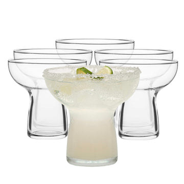 Stemless Margarita Glasses Set of by Libbey – 10.25 oz, 10.25 ounces, Glass, Stemless 6, Pack of 6
