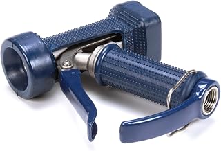 T&S Brass MV-2522-24 Water Gun with Front Trigger, 5/16-Inch Orifice, without Coupling, Stainless Steel and Blue Rubber Cove