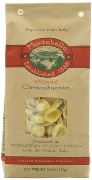 Orecchiette Pasta by MONTEBELLO – 16 Ounce (Pack of 12), Pack of 12