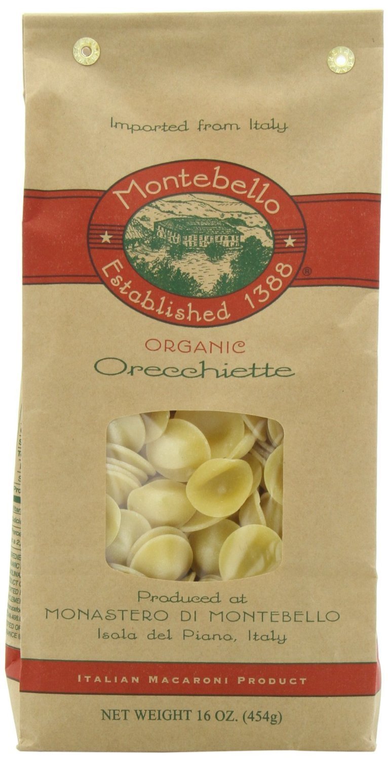 Orecchiette Pasta by MONTEBELLO – 16 Ounce (Pack of 12), Pack of 12
