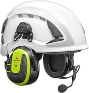 3M PELTOR WS Alert X+ Headset, Helmet Attach, Bluetooth, App, Bright Yellow | MRX21P3E3WS7-NA